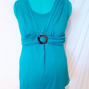 Blue sleeveless Top